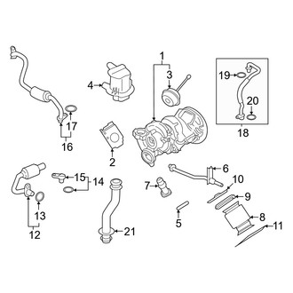 Porsche OE - Engine / Transaxle - Turbocharger & Components (3.0L)