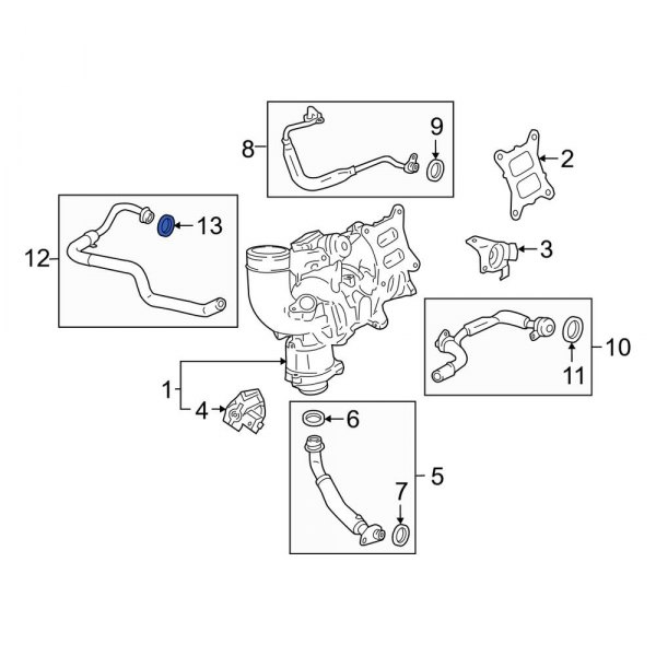 Turbocharger Coolant Line O-Ring