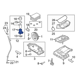 Porsche OE - Engine Oil Filter Housing