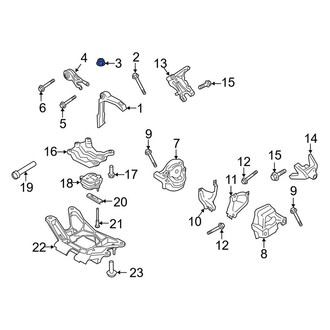 Porsche OE - Engine Support Rod Nut