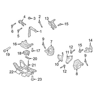 Porsche OE - Engine / Transaxle - Engine & Transmission Mounting (2.9L)