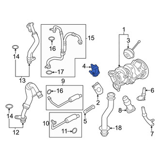 Porsche OE - Turbocharger Boost Pressure Relief Valve
