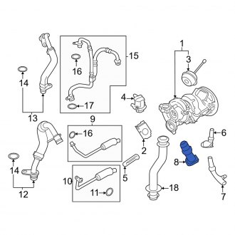 Porsche Panamera Turbo & Supercharger Lines, Hoses, Fittings — CARiD.com