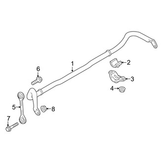 Porsche OE - Front Suspension - Stabilizer Bar & Components