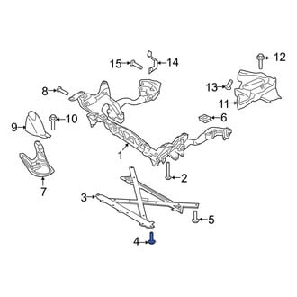 Porsche OE - Front Suspension Crossmember Reinforcement Bolt