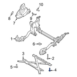 Porsche OE - Front Suspension Crossmember Reinforcement Bolt
