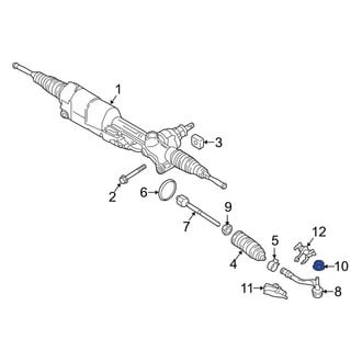 Porsche OE - Outer Steering Tie Rod Nut