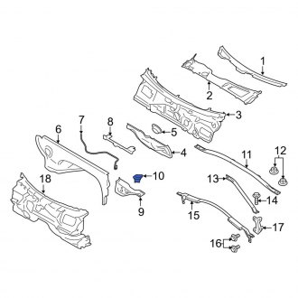 Porsche Macan Hood Weatherstripping Seals — CARiD.com