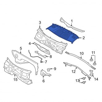 Porsche Radiator Support Covers | Upper, Front — CARiD.com