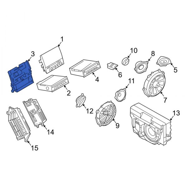 GPS Navigation Control Module Bracket