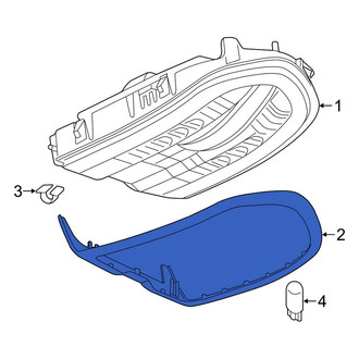 Porsche OE - Left Console Trim Panel