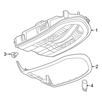 Porsche OE - Overhead Console (With Panoramic), (Gas)