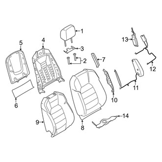 Porsche OE - Seats & Tracks - Front Seat Components (Seat Back), (Gas)