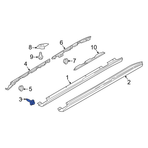 Rocker Panel Molding Screw