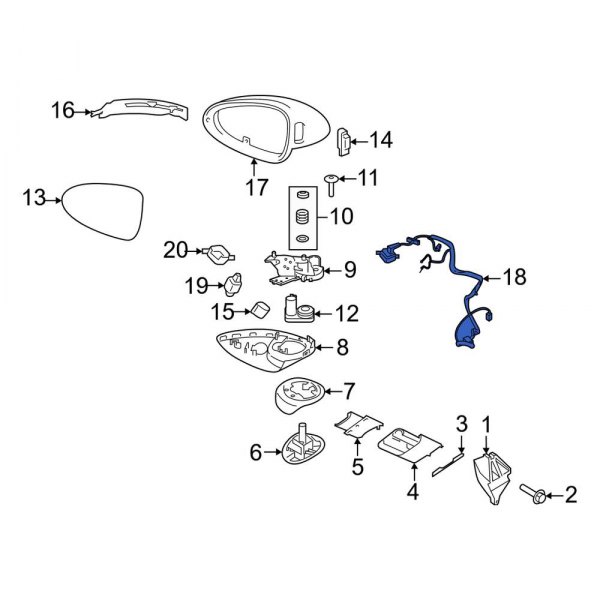 Door Mirror Wiring Harness