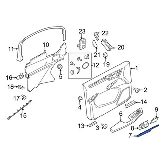 Porsche OE - Front Left Door Trim Molding