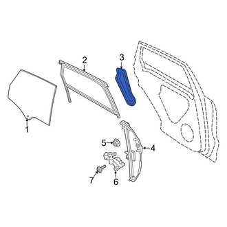 Porsche OE - Rear Right Door Access Cover
