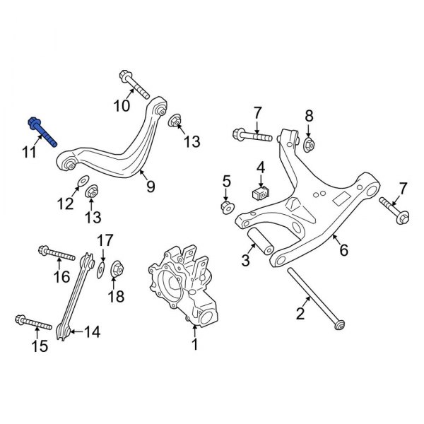 Alignment Camber Adjusting Eccentric Bolt