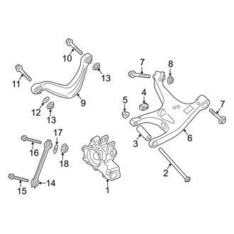Porsche OE - Rear Suspension - Suspension Components