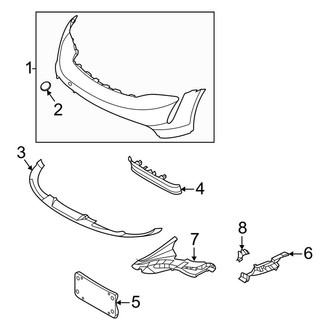 Porsche OE - Front Bumper & Grille - Bumper & Components (W/O Sport Design, Bumper Cover & Trim), (4S)