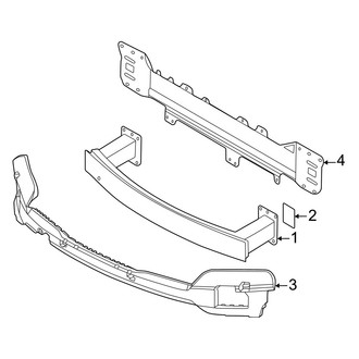 Porsche OE - Front Bumper & Grille - Bumper & Components (W/O Sport Design, Impact Bar), (Base / 4S)