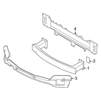 Porsche OE - Front Bumper & Grille - Bumper & Components (With Sport Design, Impact Bar)