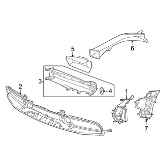 Porsche OE - Front Bumper & Grille - Grille & Components (With Sport Design), (Base / 4S / Turbo)