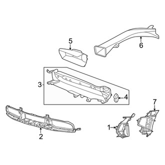 Porsche OE - Front Bumper & Grille - Grille & Components (With Sport Design), (Turbo S)