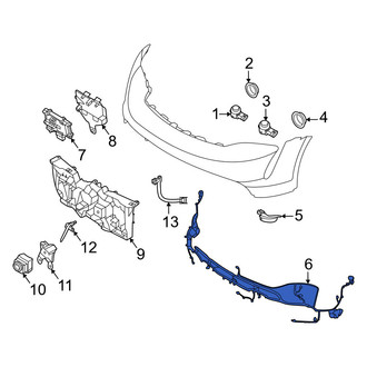 Porsche OE - Front Parking Aid System Wiring Harness