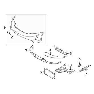 Porsche OE - Front Bumper & Grille - Bumper & Components (Bumper Cover & Trim), (GTS / GTS Sport Turismo)