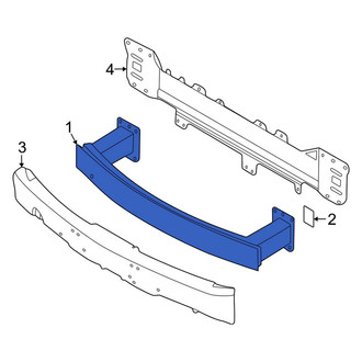 Porsche OE - Front Bumper Impact Bar