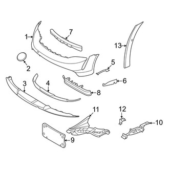 Porsche OE - Front Bumper & Grille - Bumper & Components (Bumper Cover & Trim), (4 Cross Turismo / 4S Cross Turismo)