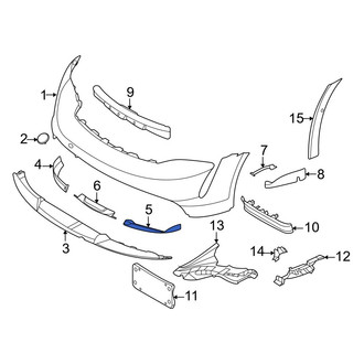 Porsche OE - Front Left Spoiler