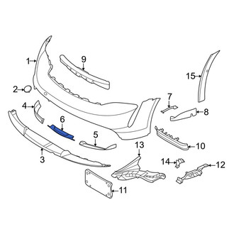 Porsche OE - Front Center Spoiler