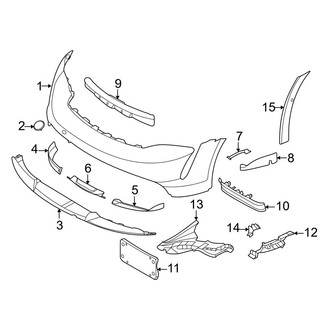 Porsche OE - Front Bumper & Grille - Bumper & Components (Bumper Cover & Trim), (Turbo Cross Turismo / Turbo S Cross Turismo)