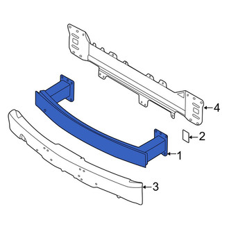 Porsche OE - Front Bumper Impact Bar