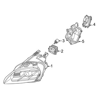 Porsche OE - Front Lamps - Headlamp Components (W/O Variable Light Distribution)