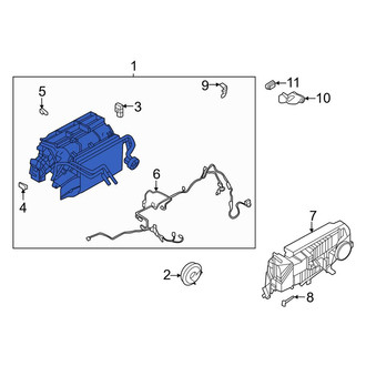 Porsche OE - HVAC Unit Case Assembly