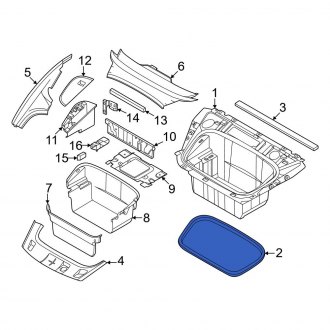 Porsche Taycan Trunk & Tailgate Seals — CARID.com