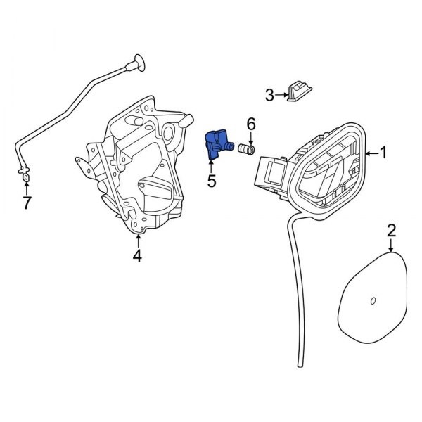 Drive Motor Battery Pack Charging Port Door Release Actuator