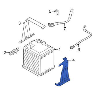 Porsche OE - Battery Hold Down Bracket
