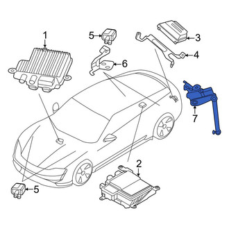 Porsche OE - Left Suspension Ride Height Sensor