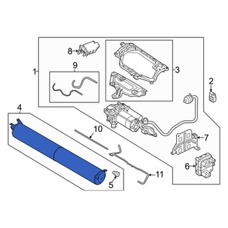 Porsche OE - Suspension Self-Leveling Unit Accumulator