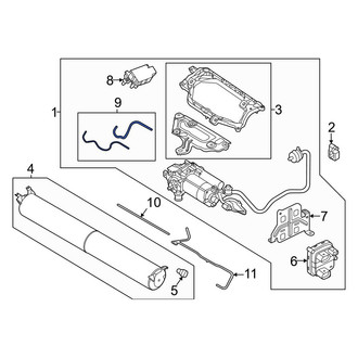 Porsche OE - Air Suspension Compressor Line