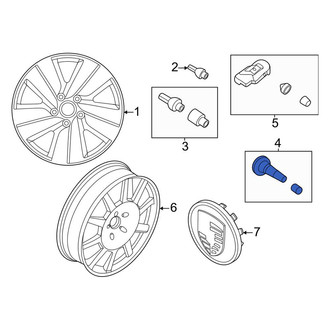 Porsche OE - Tire Valve Stem