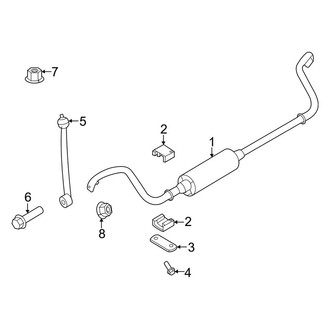 Porsche OE - Front Suspension - Stabilizer Bar & Components (With Dynamic Chassis Control), (RWD)