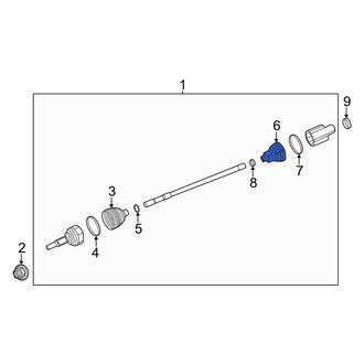 Porsche OE - Front Inner CV Joint Boot