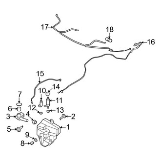 Porsche OE - Windshield - Washer Components