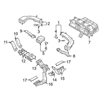 Porsche OE - Instrument Panel - Ducts