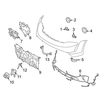 Porsche OE - Front Bumper & Grille - Electrical Components